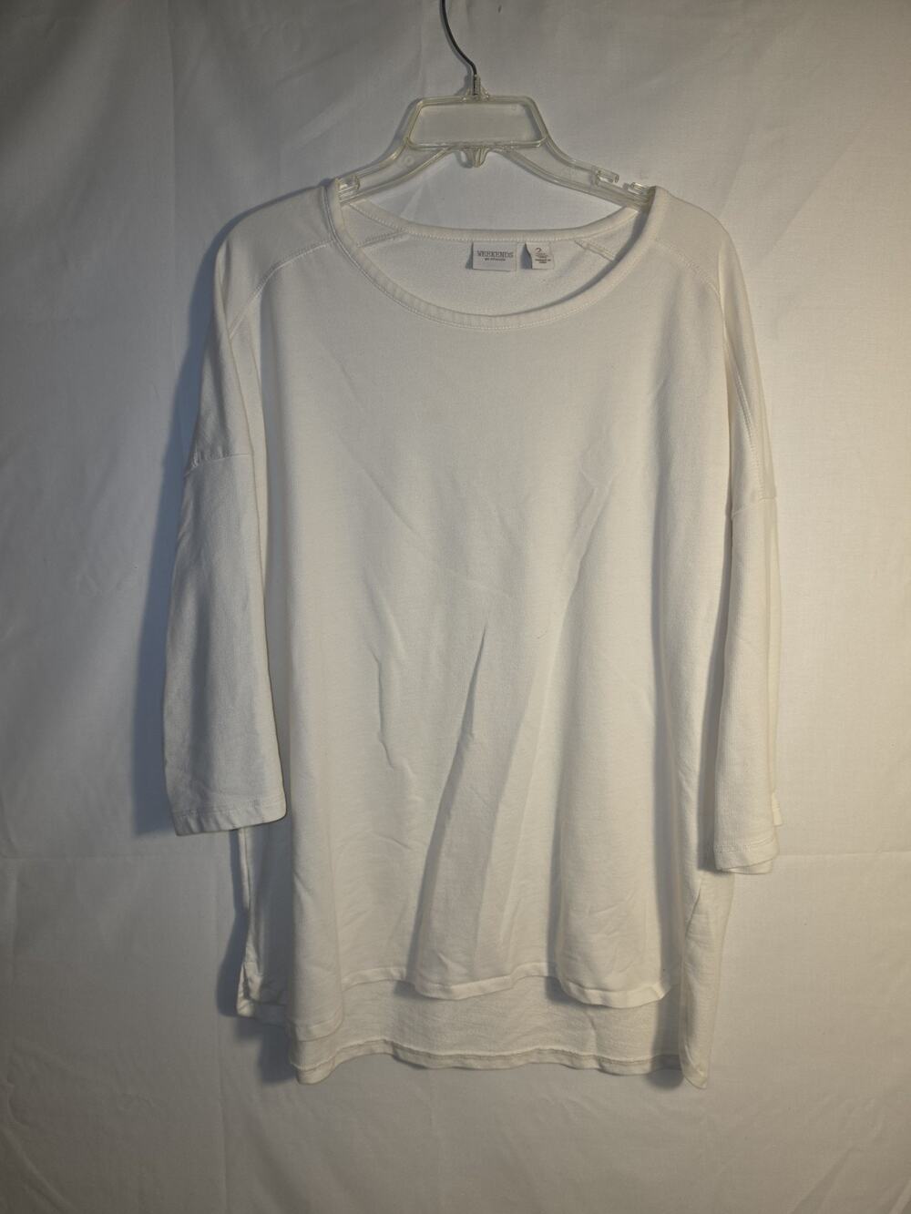Weekends By Chico Women's White Pullover Size 2